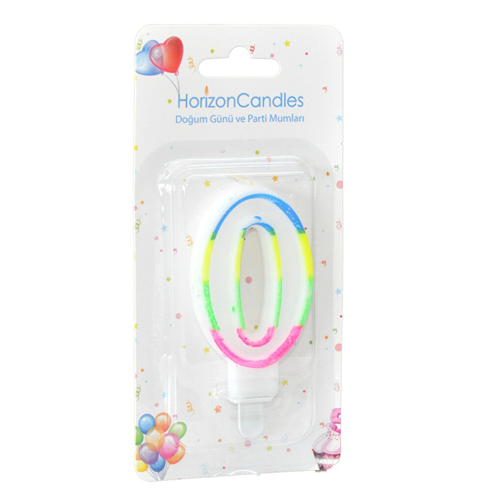 Horizon Parti Mum Rakam Mumlar 0-9 -Pembe/Mavi Adet Yaş Günü & Parti Fiyatı