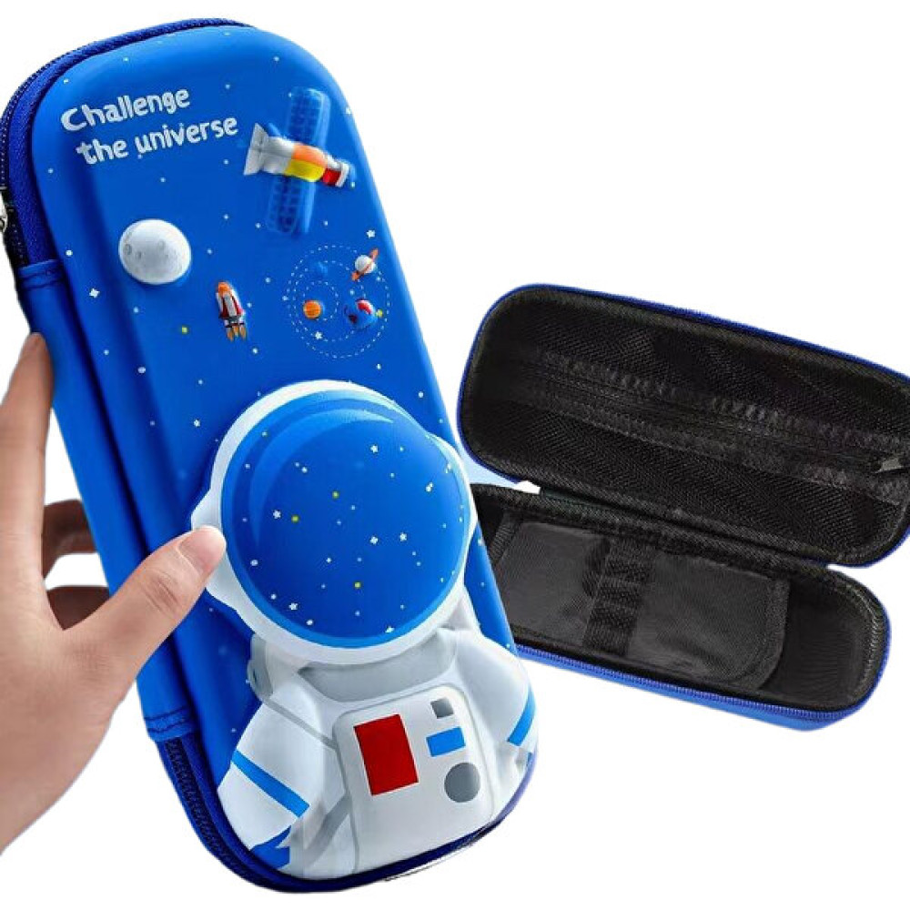 Horizon Store Çocuk 3D Üç Boyutlu Büyük Kapasiteli Üç Katmanlı Kalem Kutusu Kalem Çantası (Yurt Dışından) - Mavi Kalemlik (Kalem Kutusu) Fiyatı