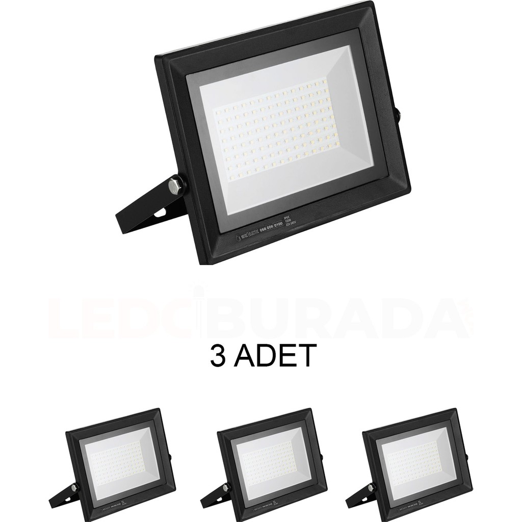 Horoz Aydınlatma Horoz PARS-100 LED Projektör 100W 6400K - 3’lü Paket Projeksiyon Fiyatı