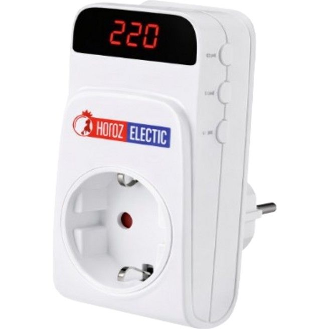 Horoz Elektrik Dijital Akım Korumalı Priz - Beyaz Diğer Fiyatı