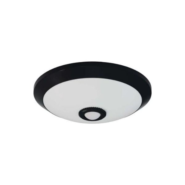 Horoz Sensörlü Tavan Armatür 360D 2XE27 ( Siyah Kasa )( Plastik Cam-Gövde ) Armatür Fiyatı