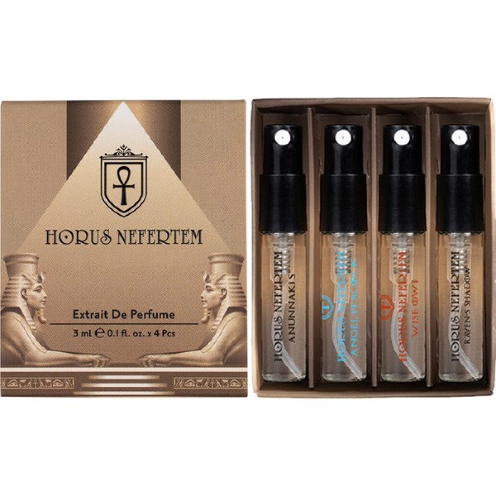 Horus Nefertem Angel Peacock, Anunnakis, Wise Owl, Raven's Shadow - 4'lü 3ml Karışık Keşif Seti -008 Erkek Parfümleri Fiyatı