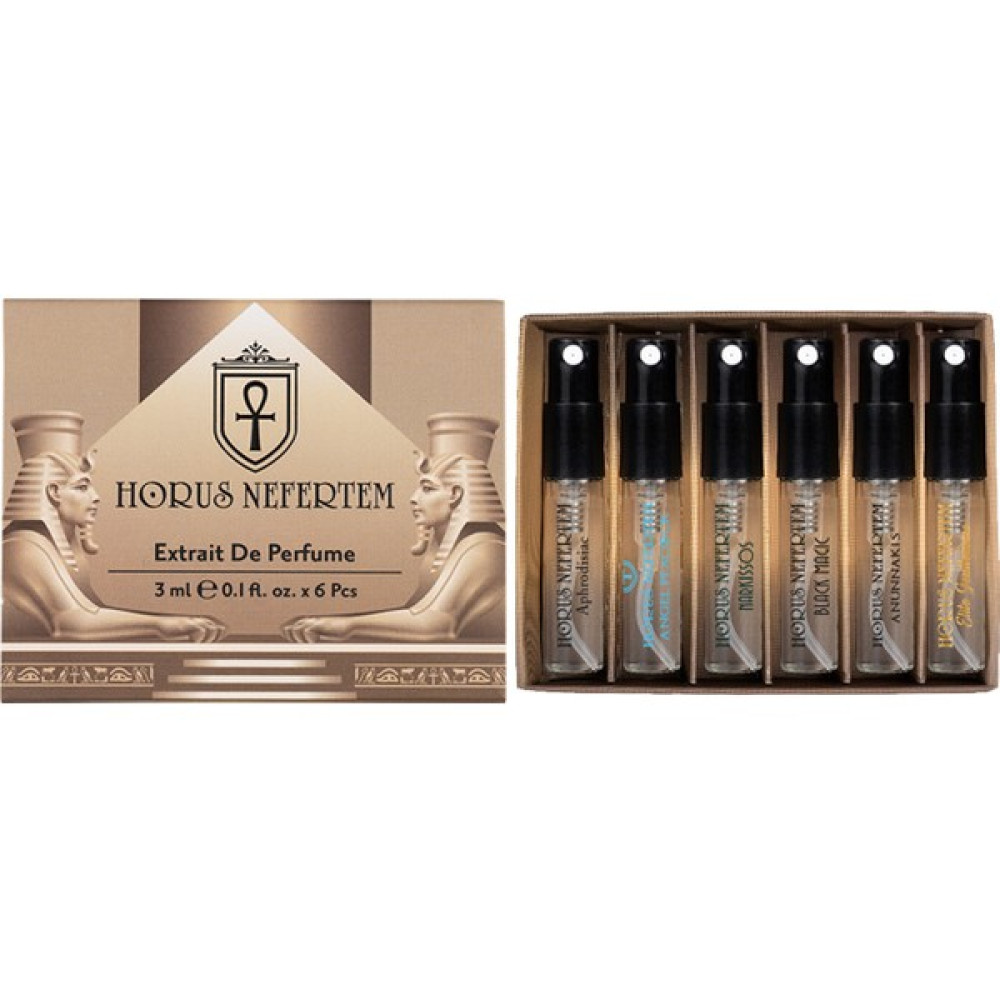 Horus Nefertem Aphrodisiaque, Angel Peacock, Narkissos, Black Magic, Anunnakis, Elite - 6'lı 3ml Keşif Seti -013 Erkek Parfümleri Fiyatı