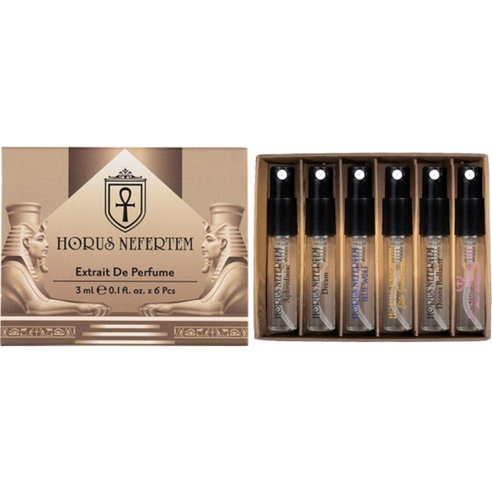Horus Nefertem Aphrodisiaque, Dream, Blue Wolf, Elite Gentleman, Donna Bollante, Miss - 6'lı 3ml Keşif Seti -009 Erkek Parfümleri Fiyatı