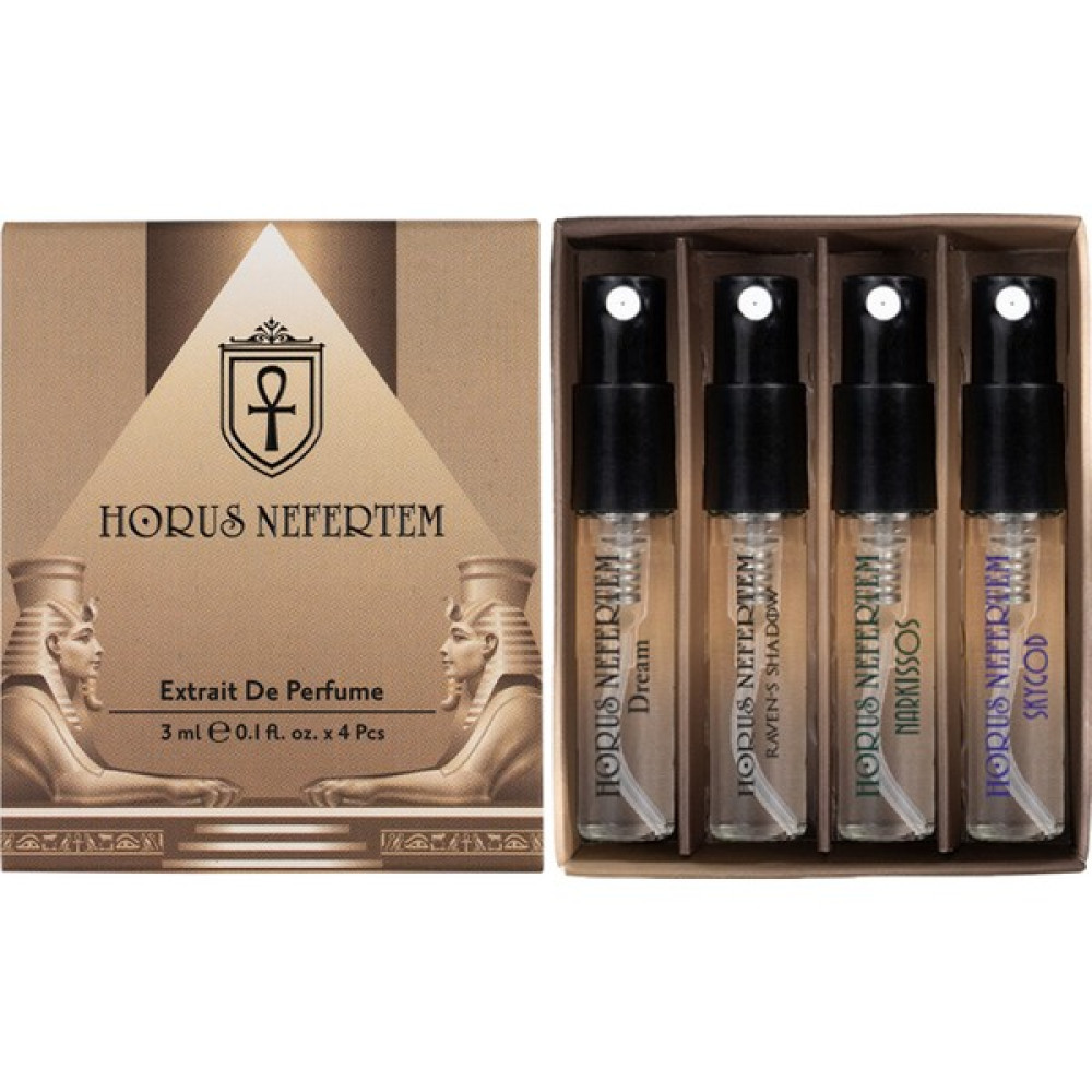 Horus Nefertem Dream, Raven's Shadow, Narkissos, Sky God - 4'lü 3ml Karışık Keşif Seti -005 Erkek Parfümleri Fiyatı