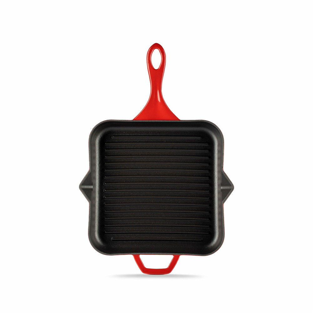 Hosse Kırmızı 28X28 Cm Yardımcı Kulplu Kare Grill Tava (HSKGTV-2828-K) Oto, Bahçe, Yapı Market Fiyatı