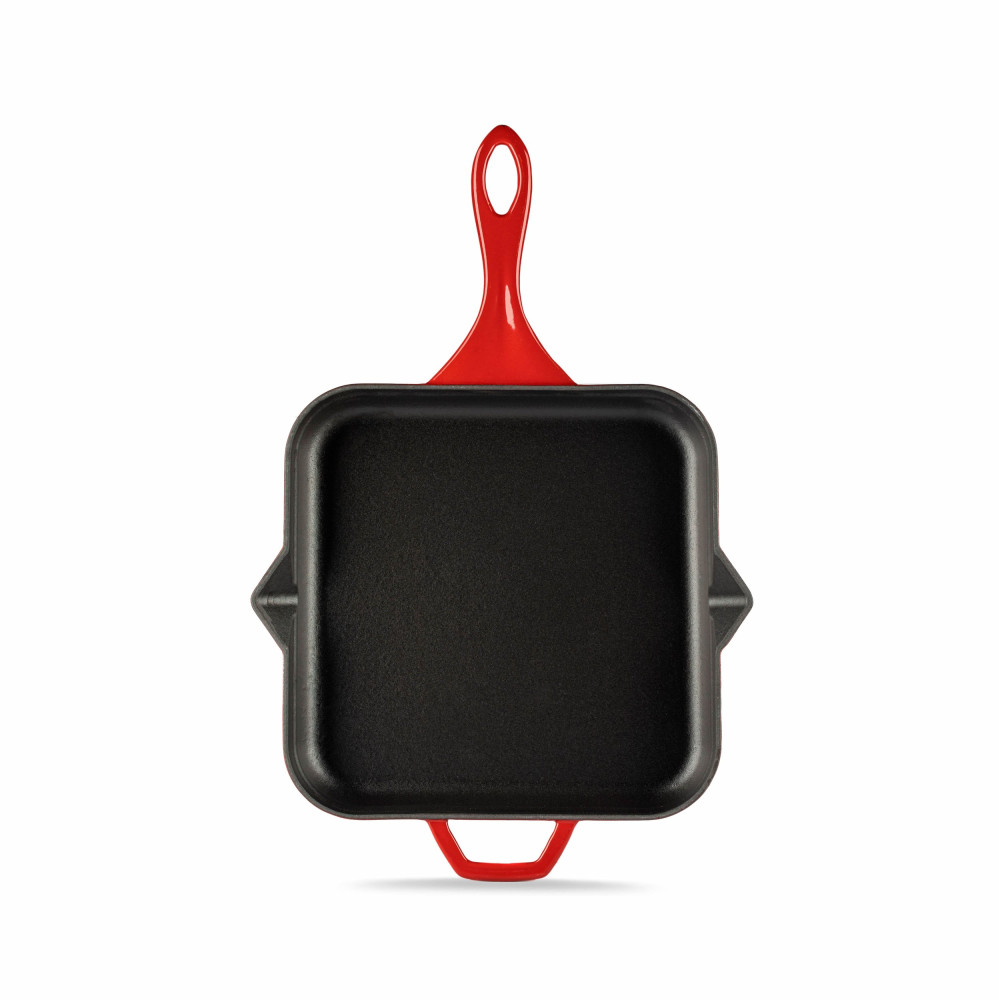 Hosse Kırmızı 28X28 Cm Yardımcı Kulplu Kare Kızartma Tava (HSKKTV-2828-K) Oto, Bahçe, Yapı Market Fiyatı
