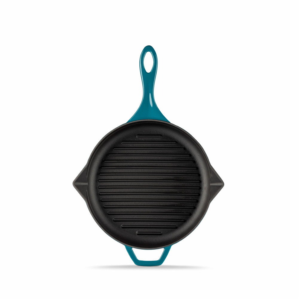 Hosse Mavi 28 Cm Yardımcı Kulplu Yuvarlak Grill Tava (HSYGTV-28-M) Oto, Bahçe, Yapı Market Fiyatı