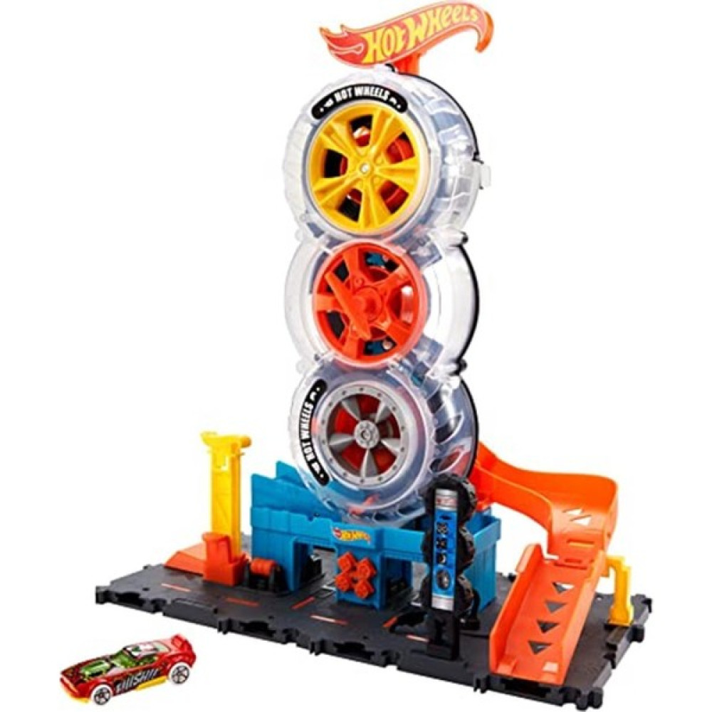 Hot Wheels City Tekerlek Kulesi Oyun Seti, Arabaların Tekerleğin Içinden Geçmesini Sağlamak Için An - Renkli Akülü Araba Fiyatı