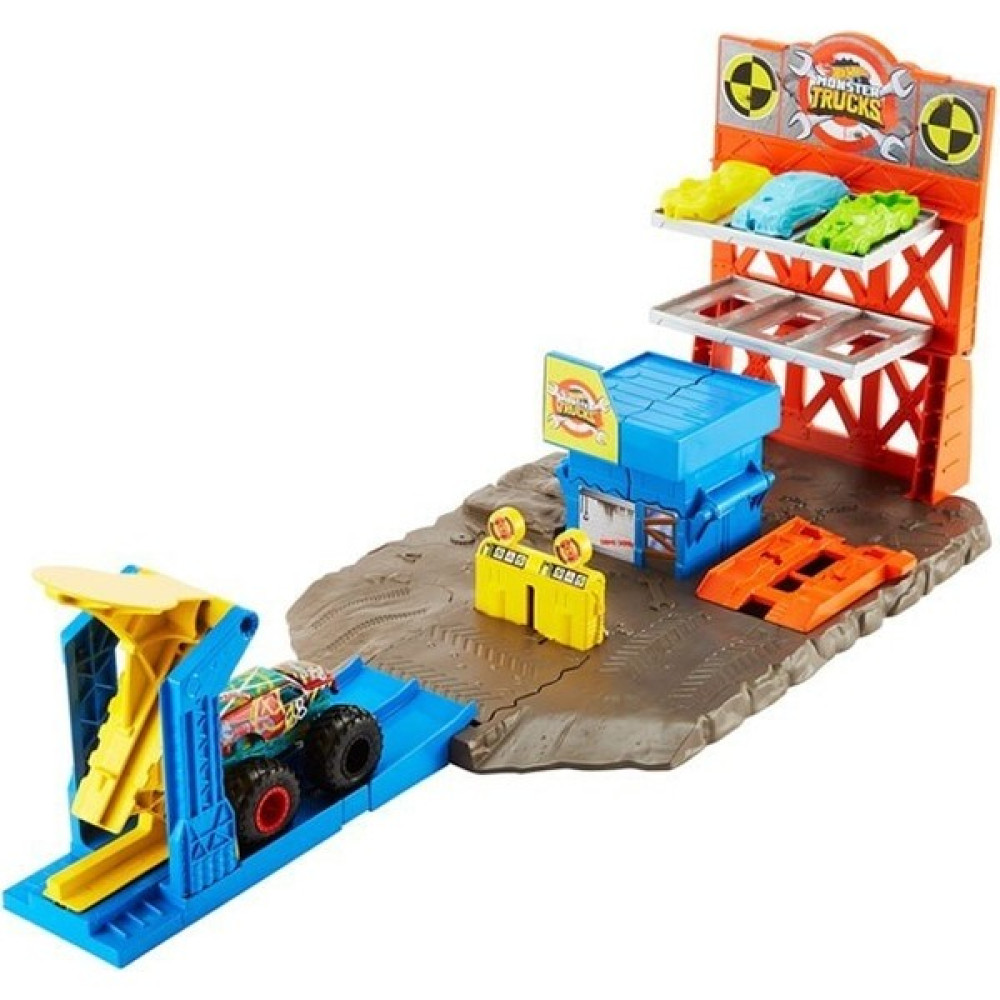 Hot Wheels Monster Trucks Patlama Istasyonu Oyun Seti - Renkli Oto Boyaları Fiyatı