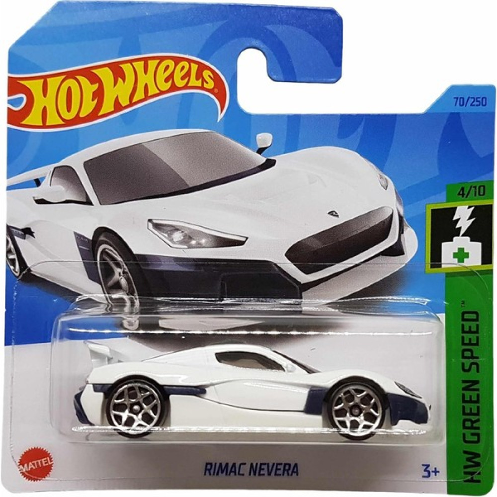 Hot Wheels - Rimac Nevera - Hw Green Speed 4/10 - HKK21 - Short Card - Spor Araba - Beyaz - Mattel 2 Oto Boyaları Fiyatı