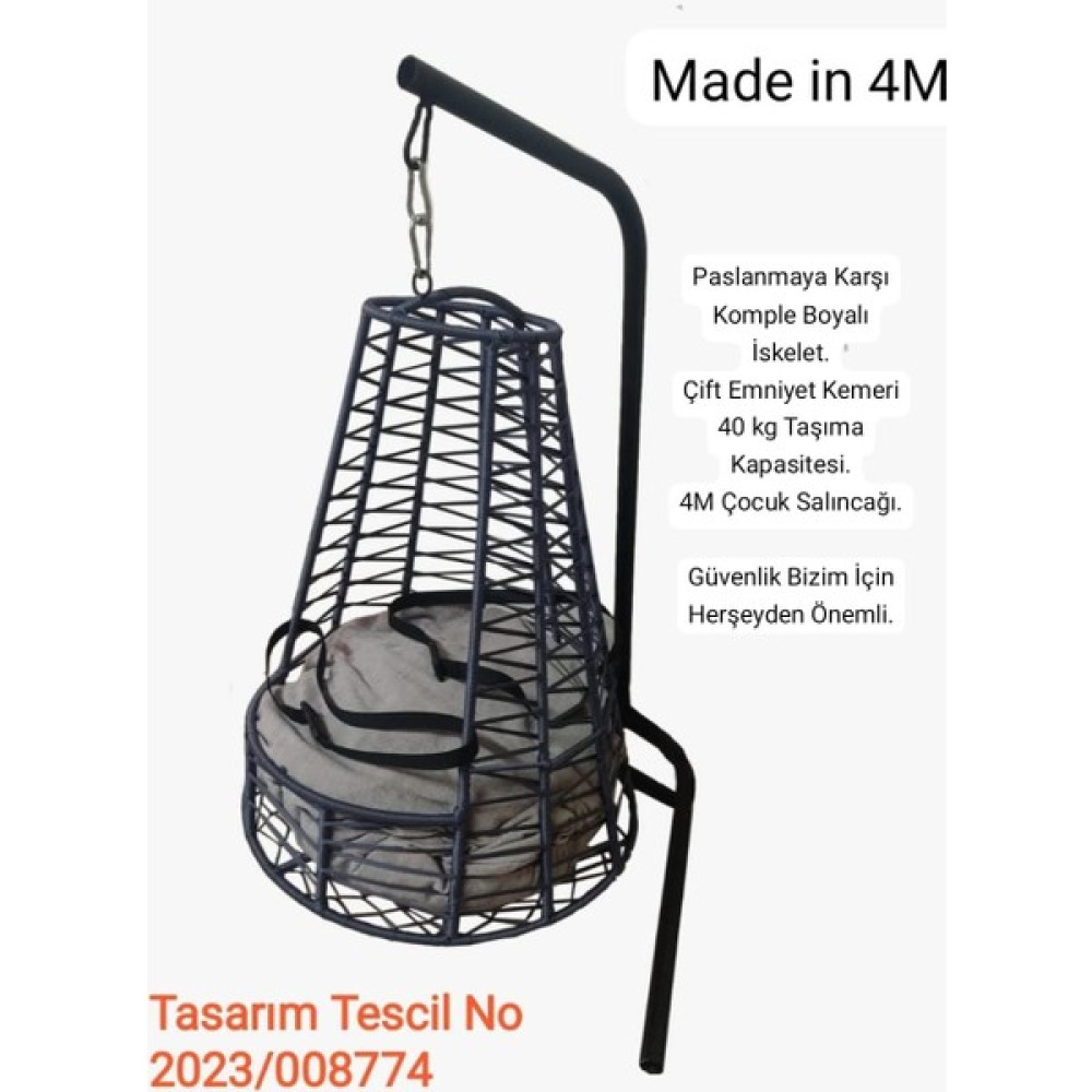 House Lab Shop Modern Metal Makrome Çocuk Salıncağı Hamak Beşik Oyun Evi Bahçe Salıncağı Fiyatı
