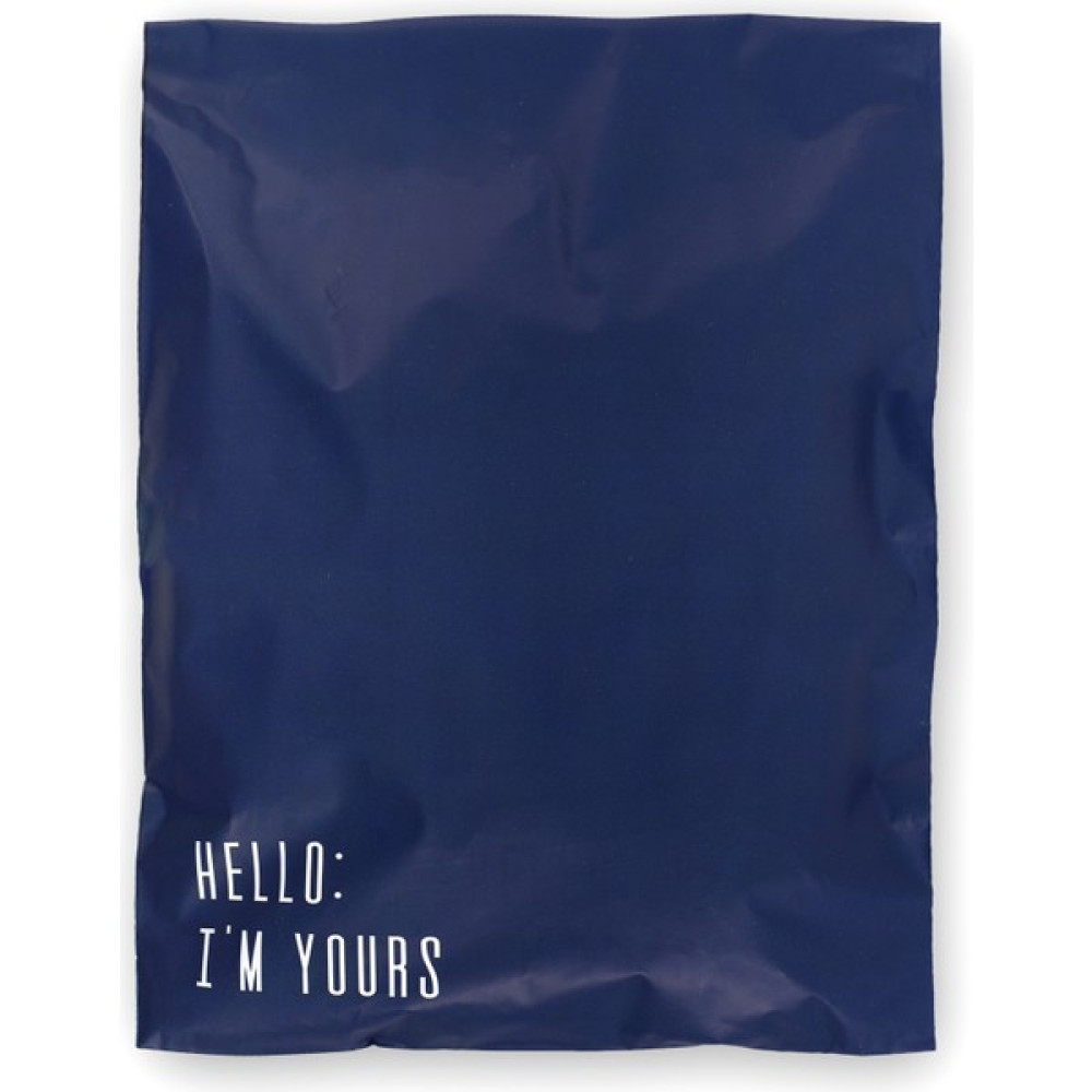 House Of Pack Renkli Kargo Poşeti - 22X31 cm - Lacivert - 100 Adet - ' Hello I'm Yours ' Baskılı Dosya Fiyatı