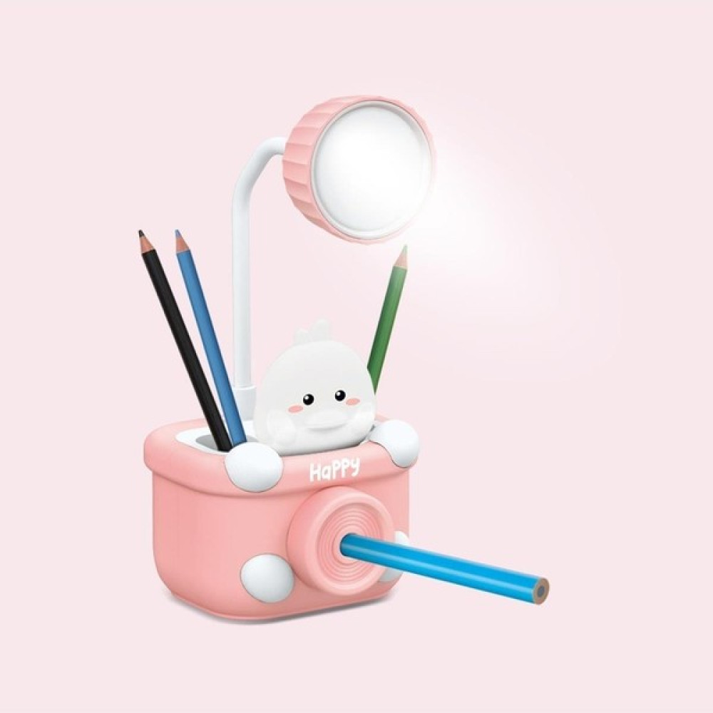 House Pratik Hp09 Happy Figürlü Şarjlı Beyaz Işıklı Led Lamba Pembe - Gümüş Gece Lambası Fiyatı