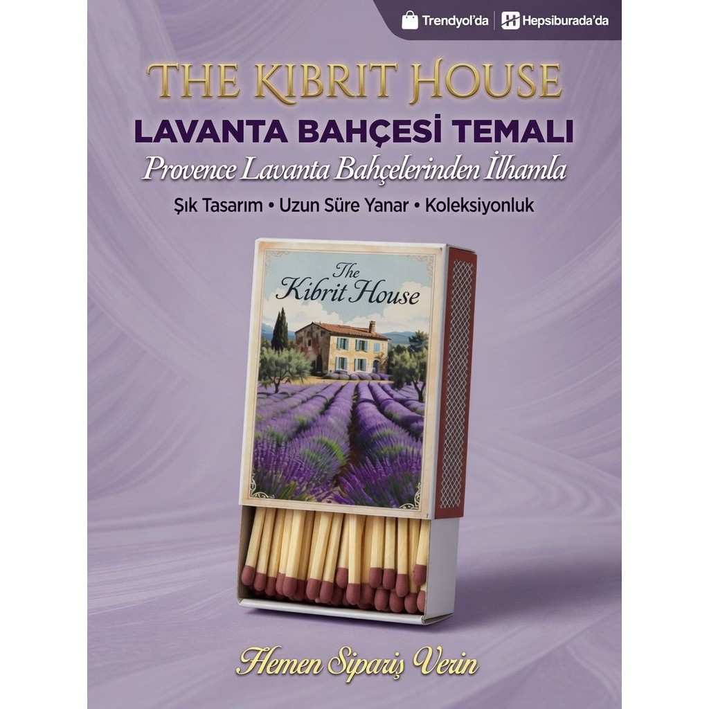 House The Kibrit Lavanta Bahçesi Temalı Koleksiyonluk Kibrit Kutusu - Provence Ilhamlı Diğer Fiyatı