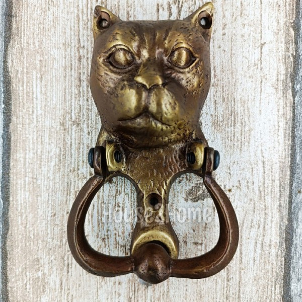 House2Home El Yapımı Pirinç Kedi Kapı Tokmağı Antik Sarı Oto Boyaları Fiyatı
