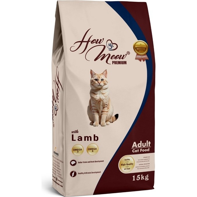 How Meow Yetişkin Kedi Kuru Maması Kuzulu 15 kg Diğer Fiyatı