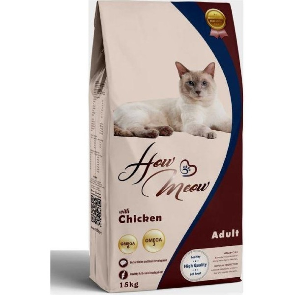 How Meow Yetişkin Kedi Maması Tavuklu 15 kg Evcil Hayvan Ürünleri Fiyatı