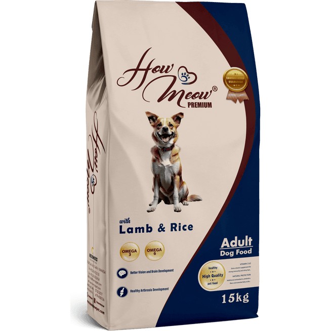 How Meow Yetişkin Köpek Kuru Maması Kuzulu ve Pirinçli - 15 KG Evcil Hayvan Ürünleri Fiyatı