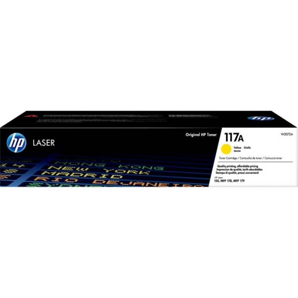 Hp (117A) W2072A Sarı Orjinal Toner 4ZB96A AX468 Tonerler Fiyatı