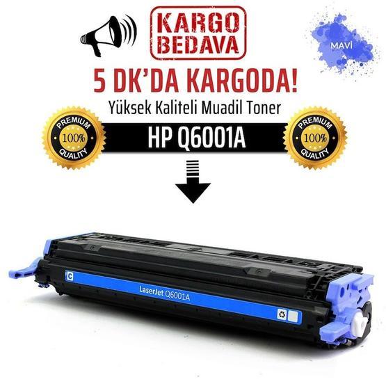 HP 124A-Q6001A Mavi Muadil Toner