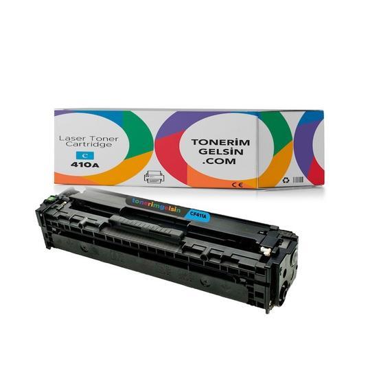 HP 410A-CF411A Mavi Muadil Toner