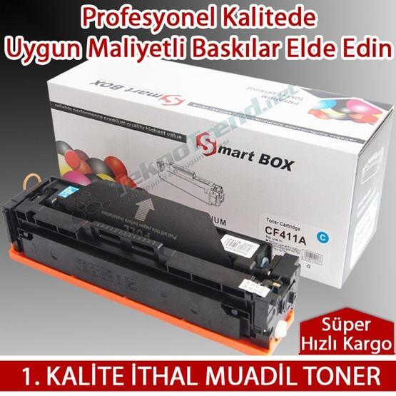 HP 410A-CF411A Mavi Muadil Toner