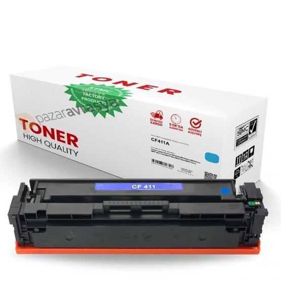 HP 410A-CF411A Mavi Muadil Toner