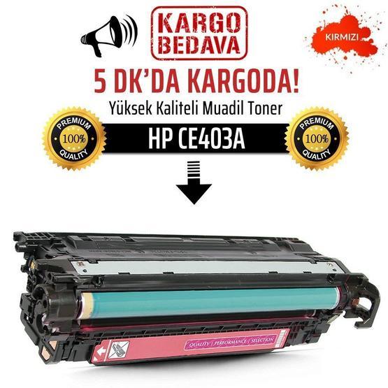 HP 507A-CE403A Kırmızı Muadil Toner