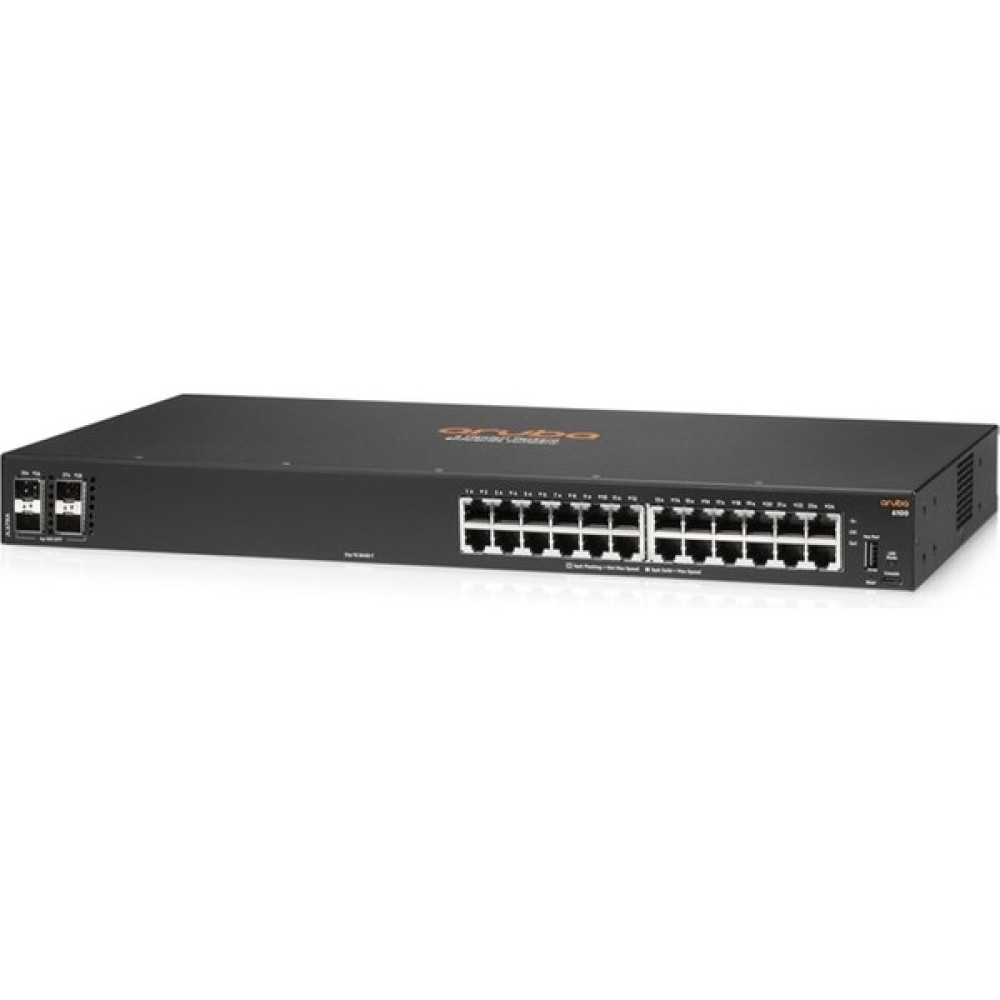 Hp Aruba 6100-24G JL678A 24 Port 10/100/1000 Mbps Yönetilebilir Gigabit Poe Switch Hub & Switch Fiyatı