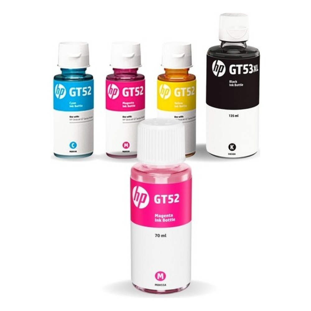 HP GT53XL M2Q28A Orjinal 4 Renk Mürekkep Seti + 1 Kırmızı Hediye AIU7A305 - OCP Set - 5 Renk Kartuşlar Fiyatı