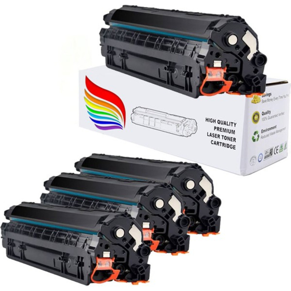 Hp Laserjet Pro M1217NFW Muadil Toner  85A Muadil Toner 4'lü Paket - Siyah Tonerler Fiyatı