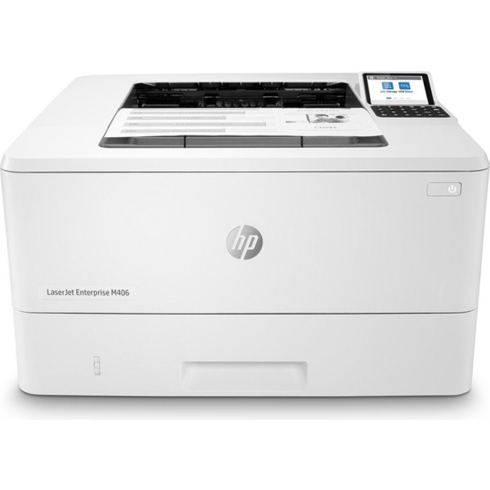 Hp M406DN Tek Fonksiyonlu Lazer Yazıcı 42PPM 3PZ15A - Beyaz Yazıcılar Fiyatı
