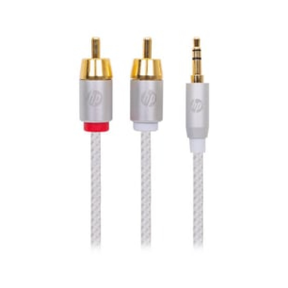 HP Pro Örgülü 3.5mm Aux 2 RCA Ses Kablosu Beyaz 1.5 Metre Ses Kablosu Fiyatı