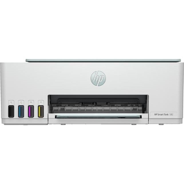 HP Smart Tank 582 Fotokopi + Tarayıcı + Wi-Fi + AirPrint Renkli Tanklı Yazıcı 4A8D6A - Beyaz Tarayıcılar Fiyatı