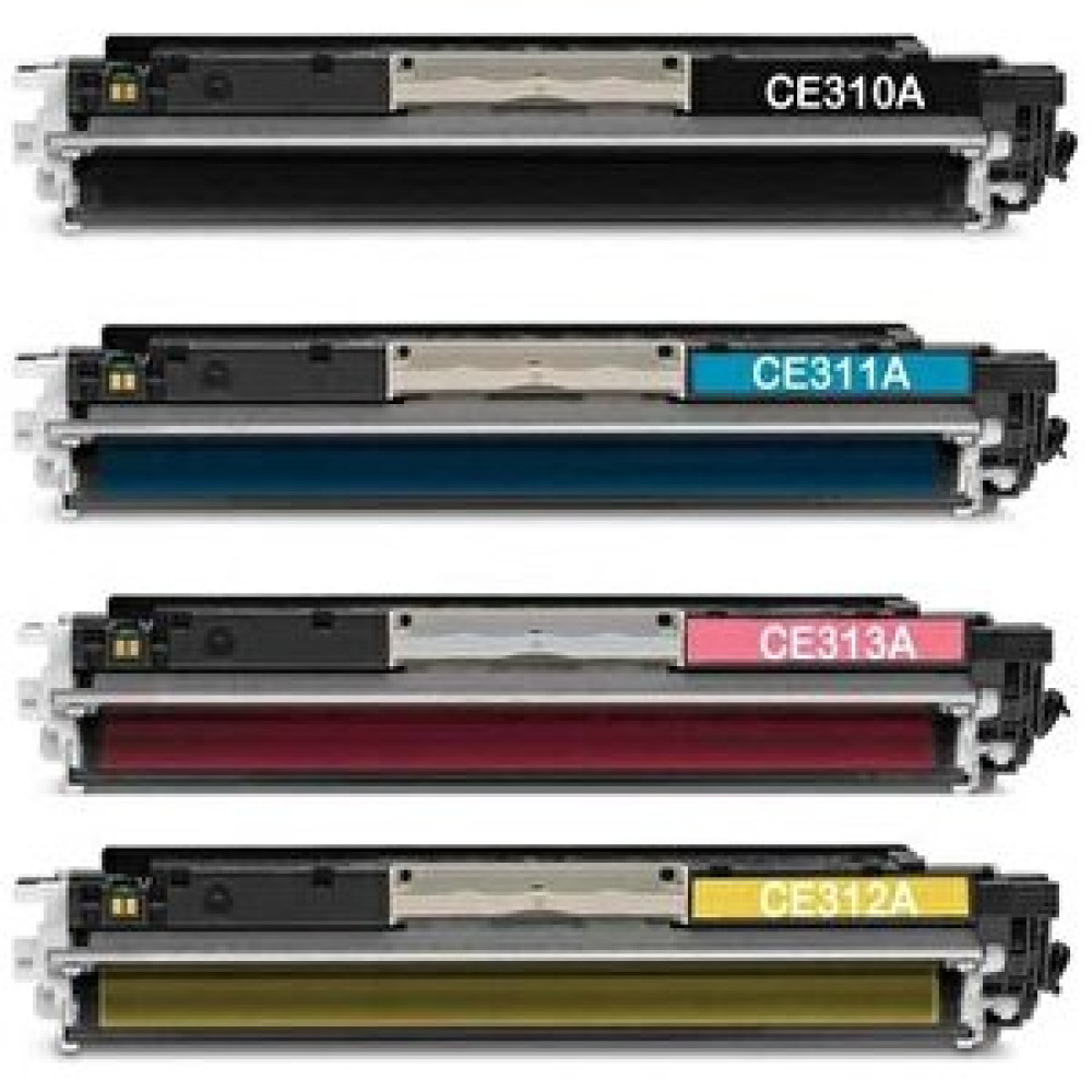 HP Tag Toner Hp Ce310a-ce311a- Ce312a-ce313a Takım Muadil Toner 126a Tonerler Fiyatı