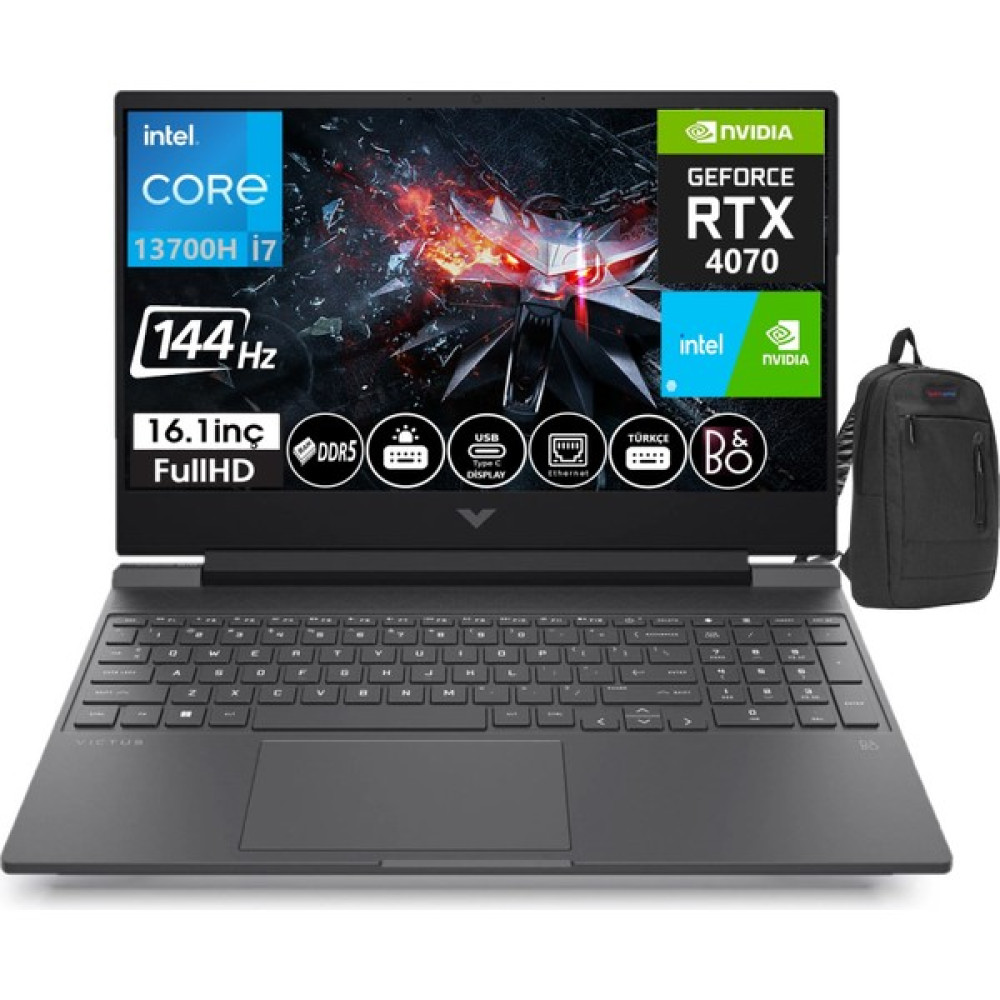 Hp Victus 16-R0006NT Intel Core I7 13700H 32GB Ddr5 512GB SSD 8gb RTX4070 16.1 Inç 144Hz IPS Fhd WINDOWS11PRO Taşınabilir Bilgisayar VİCTUS7P632EA2... Dizüstü Bilgisayar Fiyatı