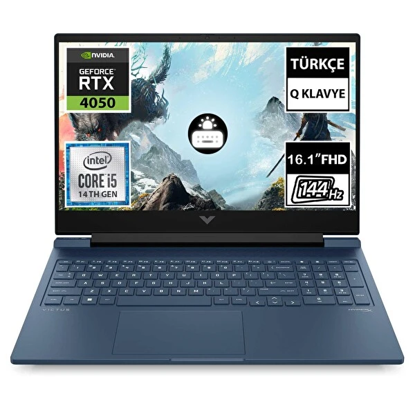 HP Victus 16-R1065Nt 9J267Ea02 Intel Core i5 14500Hx 16.1" 16 GB RAM 512 GB SSD 1 TB SSD Rtx4050 FHD FreeDOS Gaming Laptop Dizüstü Bilgisayar Fiyatı
