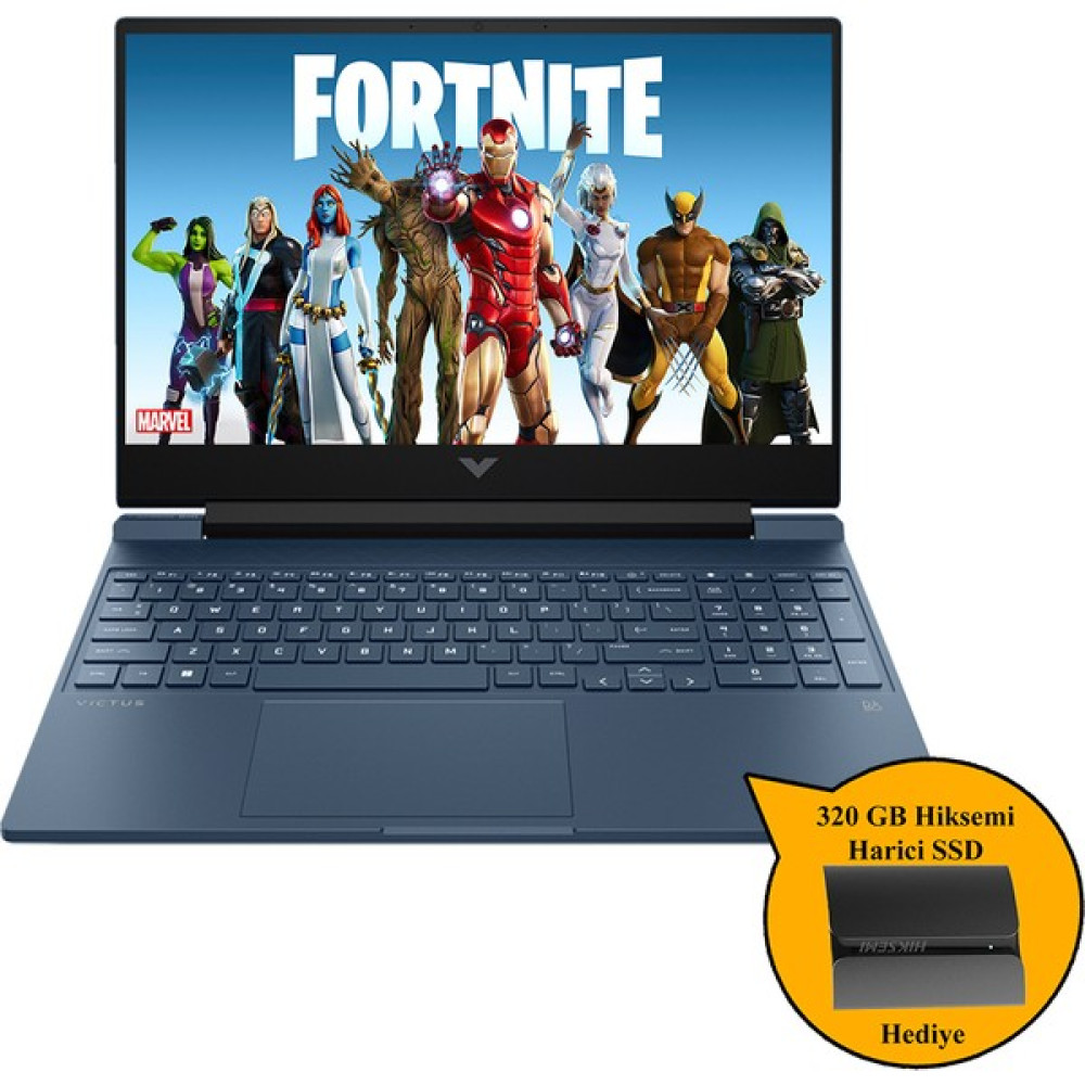 Hp Victus Gaming I5 13500H 16 GB 1 Tb SSD RTX4050 15.6" WIN11 Pro 7N9V2EA ZI308 + 320GB Hiksemi SSD Dizüstü Bilgisayar Fiyatı