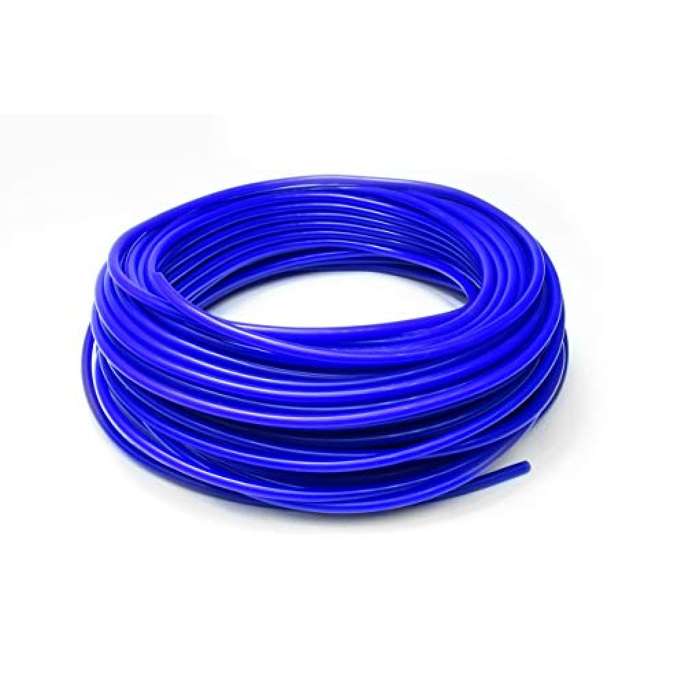 HPS HTSVH35-BLUEx10 Blue 10' Length High Temperature Silicone Vacuum Tubing Hose (60 psi Maxium Pressure, 3.5mm ID)