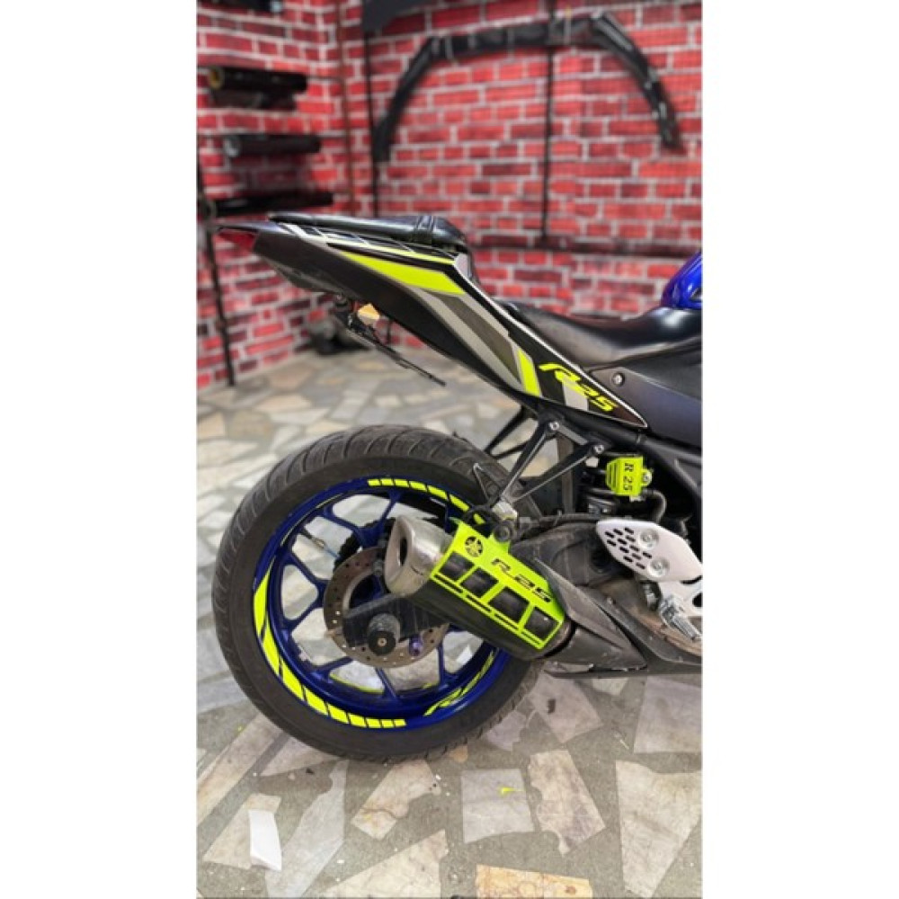 Hsc Motosiklet Jant Şeridi Kesik Neon (Florasan) Sağ-Sol/ön-Arka - Çift Renk - Standart Oto Boyaları Fiyatı