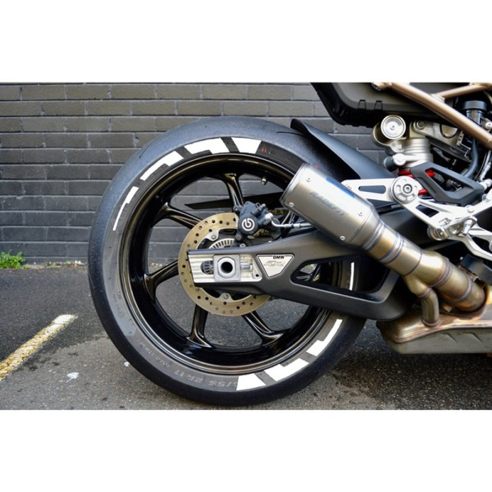 Hsc Store Motorsiklet Beyaz Lastik Yanağı Yazısı Stiker Scooter Bisiklet Grubu Uyumlu Lastik Şerit 4 Adet - Standart Jantlar & Jant Aksesuarları Fiyatı
