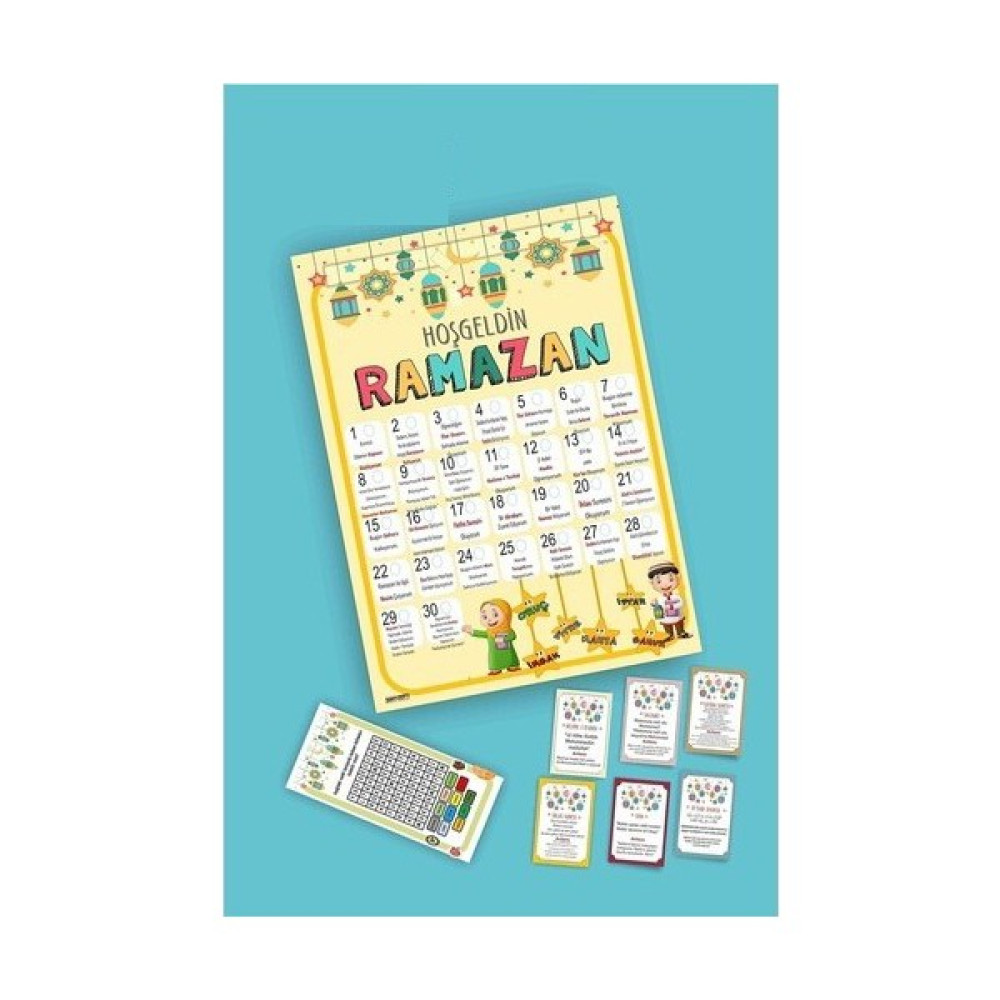 Hsn Çocuklara Özel Ramazan Etkinlik ve Dua Kartları Hoşgeldin Ramazan Planlayıcı Set Eğitici Oyuncak Fiyatı