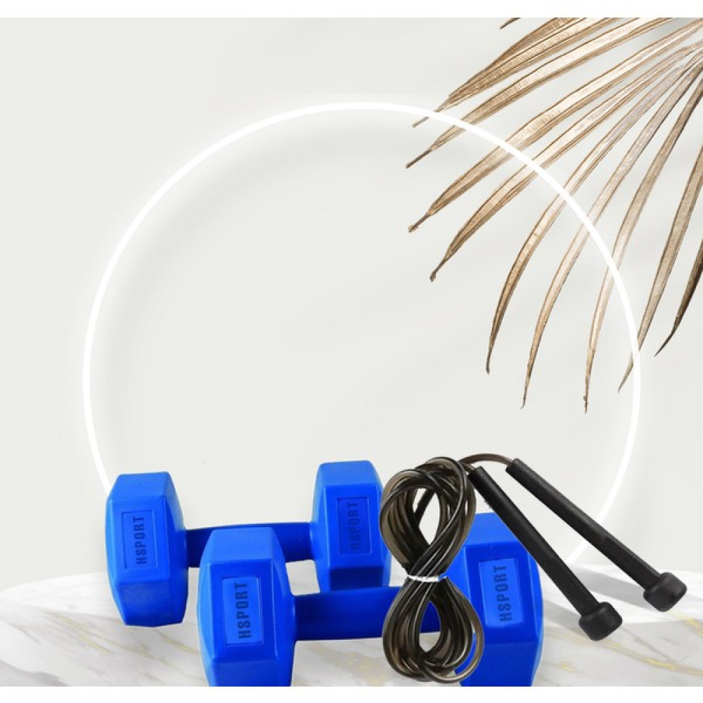 Hsport Dambıl ve Atlama Ipi Kombin Seti Vinyl Kaplama Dumbell Dambıllar & El / Ayak Ağırlıkları Fiyatı