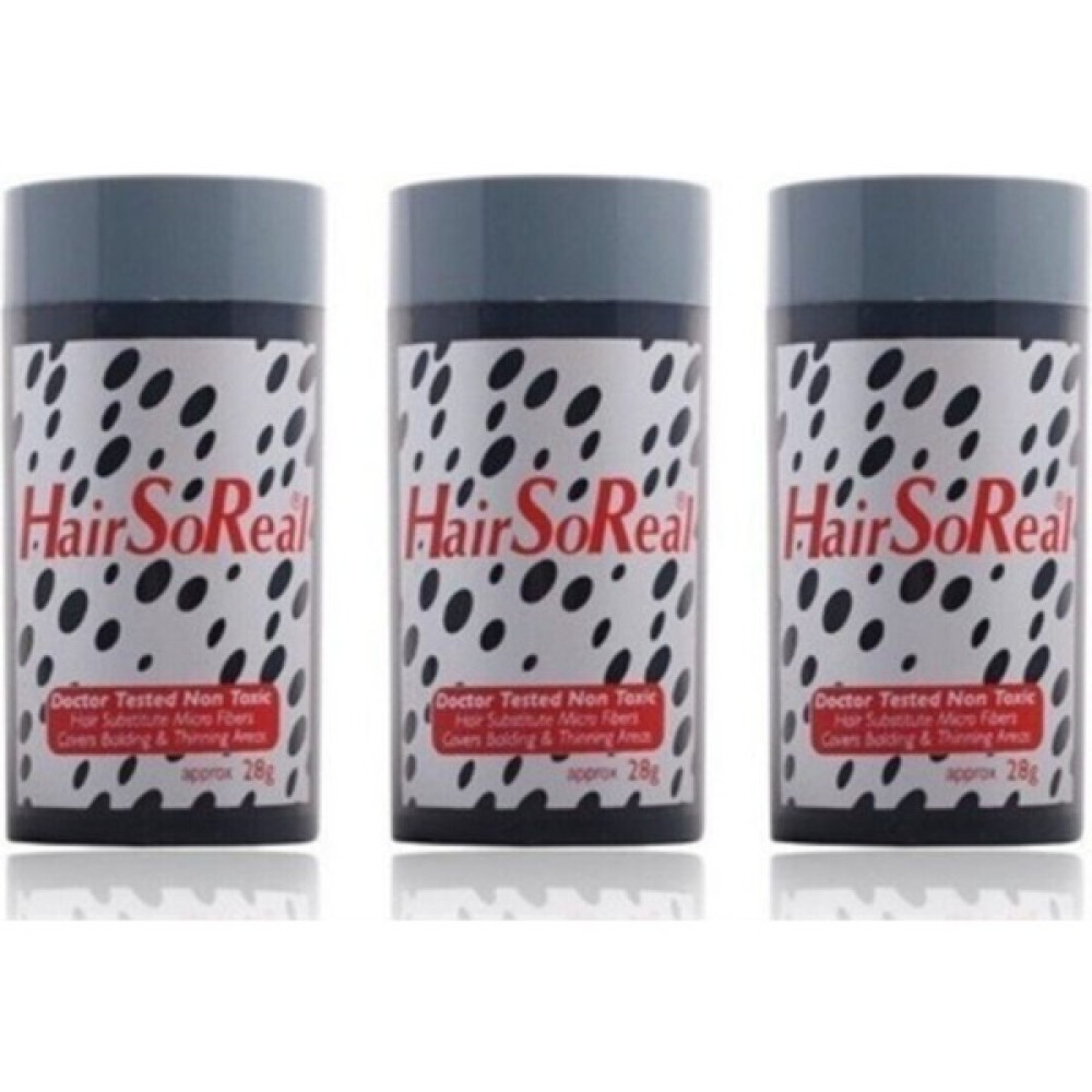 Hsr Hair So Real Saç Tozu x 3 Adet Ekonomik Set - Siyah Toppik Saç Tozu Topik Fiberi Saç Boyası Fiyatı