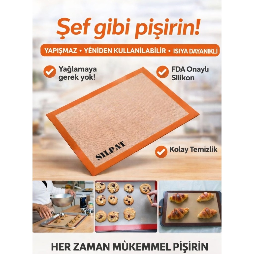 Hsr Silikon Silpat Yanmaz Yapışmaz Fırın Matı - 30 x 40 cm SSD / Solid State Drive Fiyatı