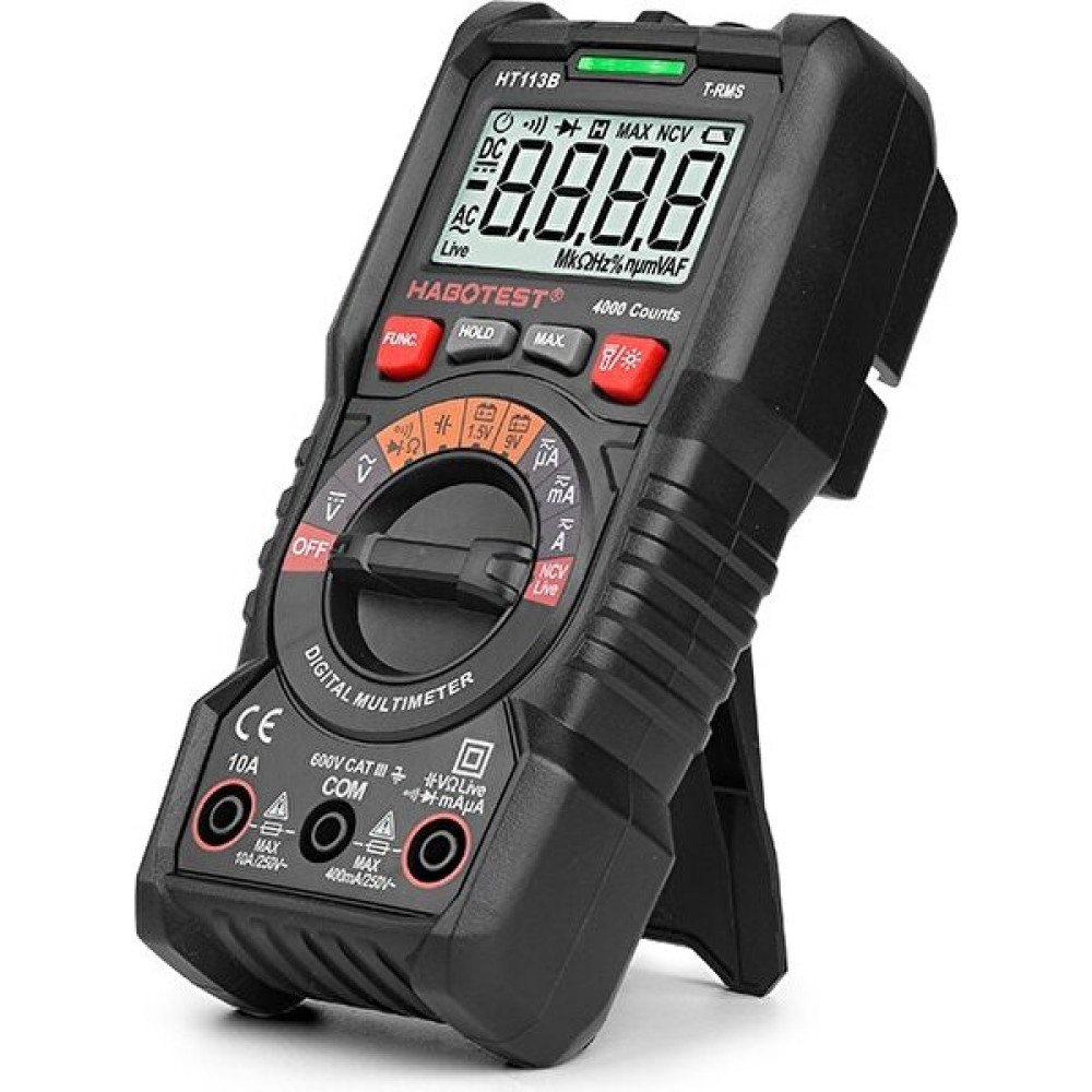 HT113B Transistör Test Cihazı Multimetre Dijital Profesyonel Otomotiv Multimetre Habotest Mini Taşınabilir True Rms Voltaj Ölçer Diğer Test ve Ölçüm Cihazları Fiyatı