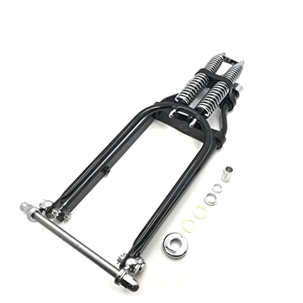 HTTMT SF001-IV- Compatible with 26" New 4" Over Stock Black Springer Front End w/Axle Kit H-D Custom Arched