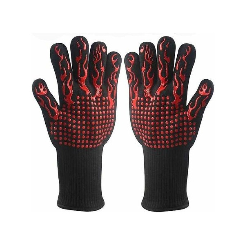 Htun 2pıc 500 ℃ Aramid Isıya Dayanıklı Eldivenler Silikon Yalıtımlı Barbekü Fırın Eldivenleri (Yurt Dışından) Mutfak Eldiveni Fiyatı