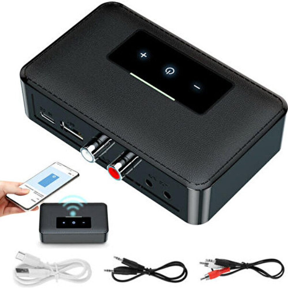 Htun Bluetooth 5.0 Verici Alıcısı Kablosuz 3.5mm Aux Nfc 2 Rca Ses Adaptörü (Yurt Dışından) - Siyah Modem Fiyatı